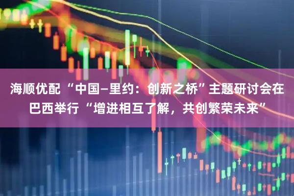 海顺优配 “中国—里约：创新之桥”主题研讨会在巴西举行 “增进相互了解，共创繁荣未来”